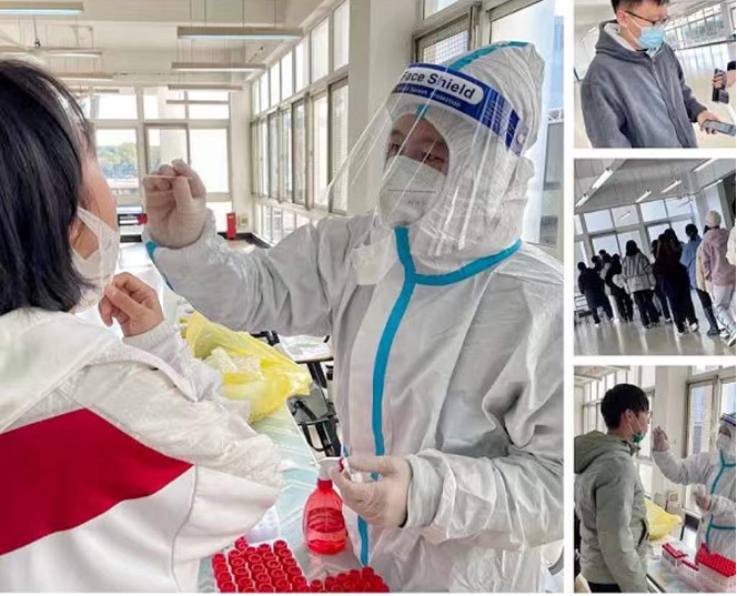 核酸检测服务入mgm高梅美登录 —为同学们顺利返乡保驾护航